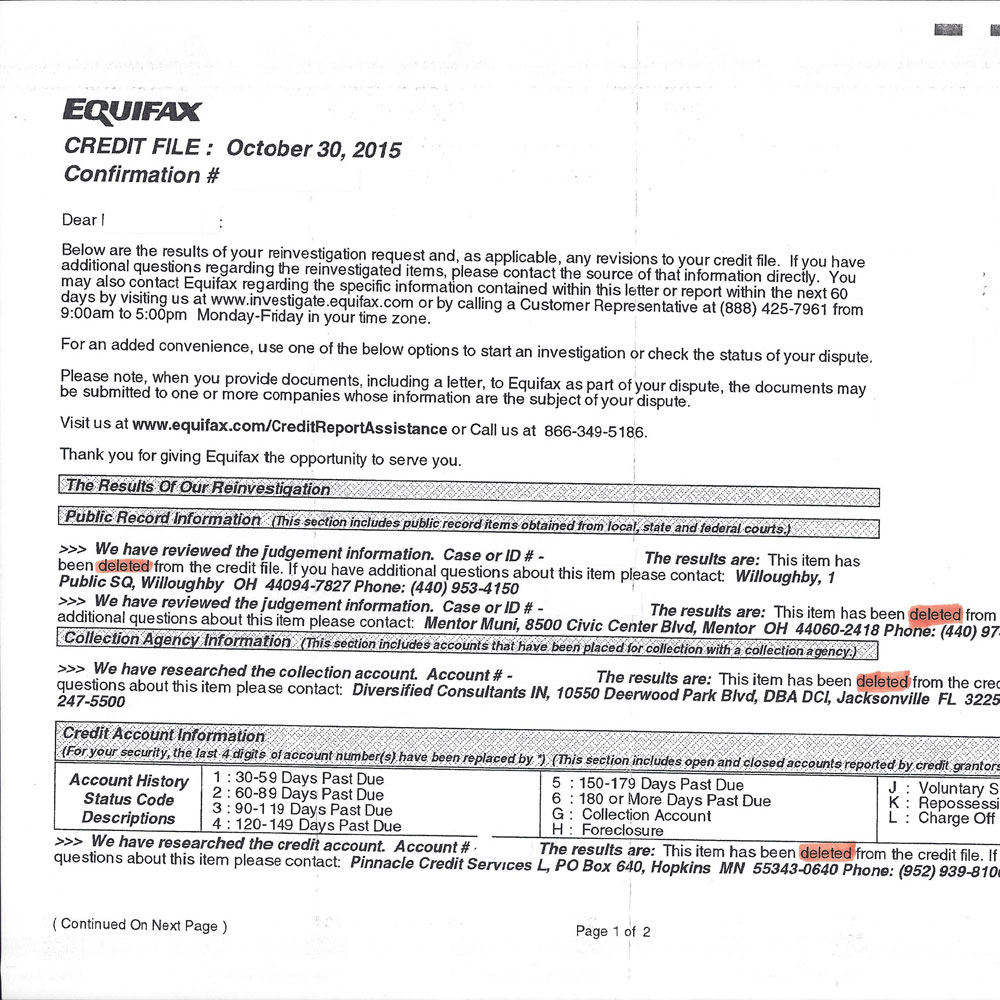 Equifax Results
